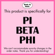 PI PHI- Pink Matchbox Sorority Hooded Sweatshirt