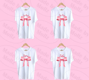 Pink Bow Sorority Tee
