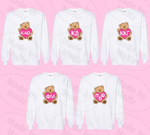 Teddy Love Crewneck Sorority Sweatshirt