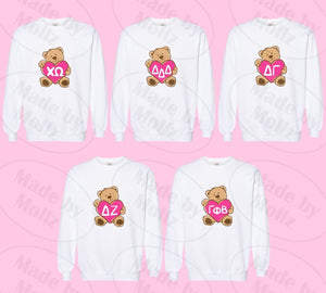 Teddy Love Crewneck Sorority Sweatshirt