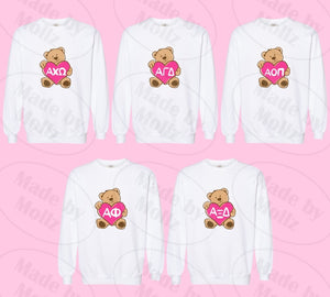 Teddy Love Crewneck Sorority Sweatshirt