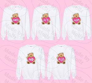 Teddy Love Crewneck Sorority Sweatshirt