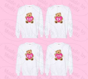 Teddy Love Crewneck Sorority Sweatshirt