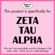 ZTA- Patchwork Sorority Crewneck Sweatshirt