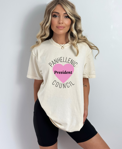 Panhellenic Council Heart with Position Tee