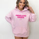 Panhellenic Smile Back Hooded Sweatshirt Light Pink