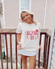 Pink and Red Lasso Cowgirl Sorority Tee