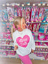 Barbie Script Heart Sorority Sweatshirt