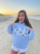 The Keely Sorority Sweatshirt Light Blue