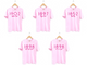 Year in Stars Pink Sorority Tee