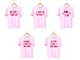 Pink Red Stars Sorority Tee