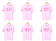 Year in Stars Pink Sorority Tee