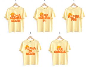 Yellow Cowgirl Hat Sorority Tee
