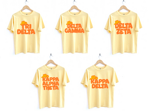 Yellow Cowgirl Hat Sorority Tee