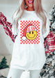Red Checkers Santa Sorority Tee