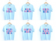 Multi Color Flower Letters Chambray Tee