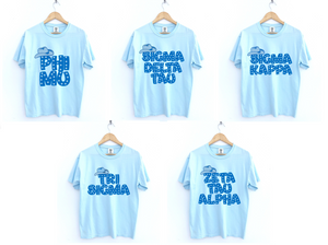 Blue Cowgirl Hat Sorority Tee