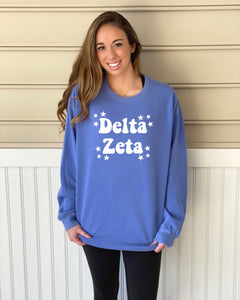 Comfort Colors Seeing Stars Sorority Sweatshirt