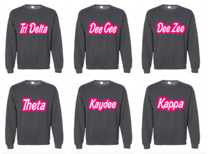 Bubble Barbie Sorority Sweatshirt