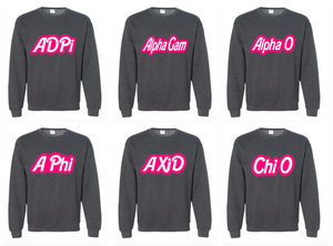 Bubble Barbie Sorority Sweatshirt