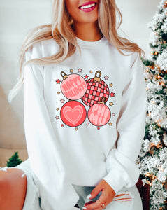 Red Ornaments Sorority Sweatshirt