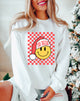 Red Checkers Santa Sorority Sweatshirt