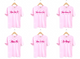 Loving Hearts Pink Sorority Tee