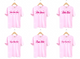 Loving Hearts Pink Sorority Tee