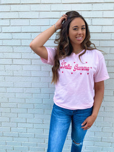 Loving Hearts Pink Sorority Tee