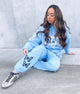 Light Blue Butterfly Sweatpants DOORBUSTER