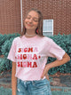 Pink Red Stars Sorority Tee