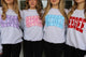 Customizable Varsity Letters Sorority Crewneck Sweatshirt