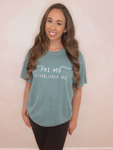 Wavy Letters Sorority Tee