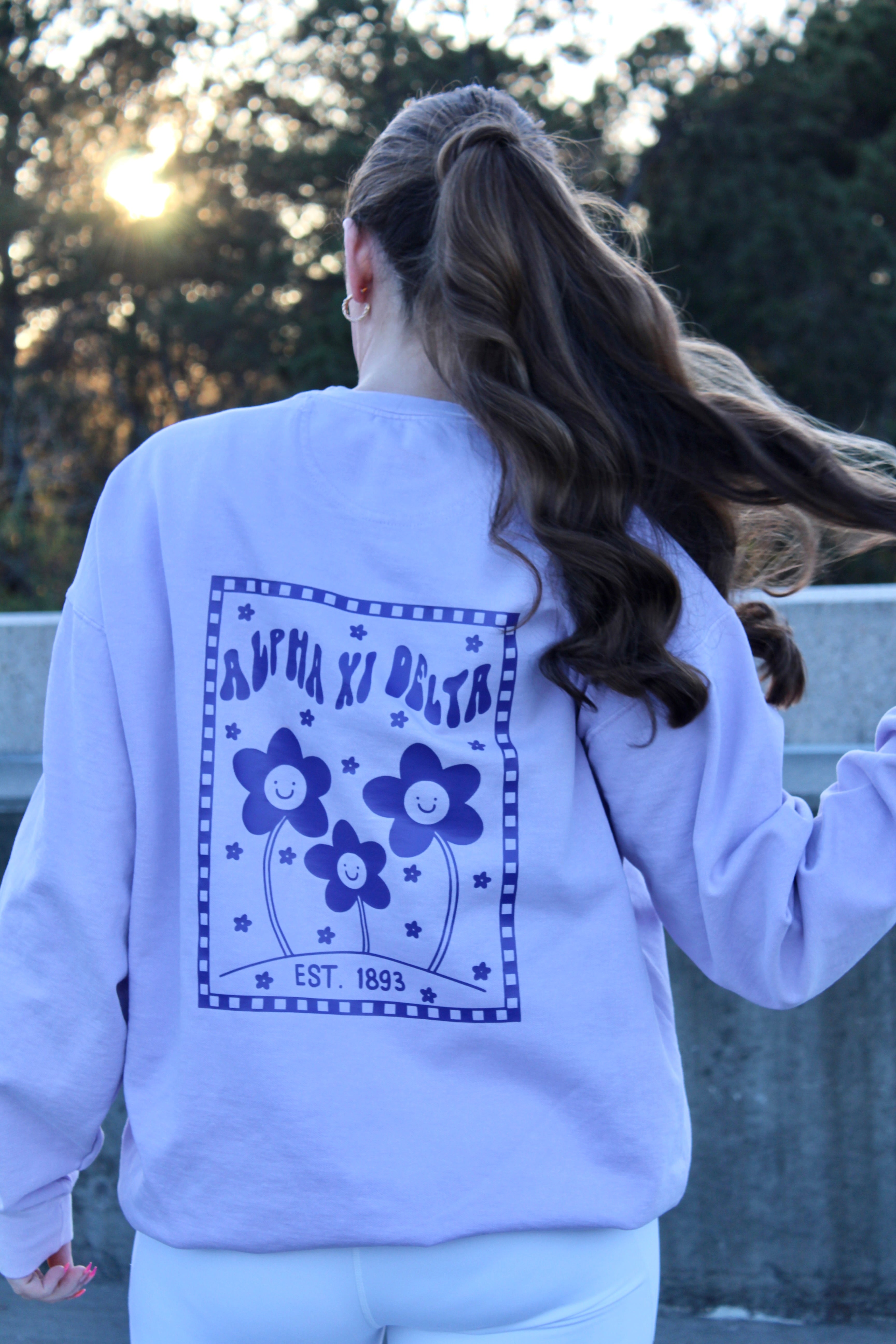 The Purple Harley Comfort Colors Sorority Sweatshirt