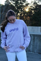 The Purple Harley Comfort Colors Sorority Sweatshirt