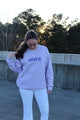 The Purple Harley Comfort Colors Sorority Sweatshirt