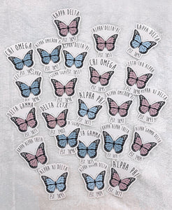 Butterfly Sorority Sticker
