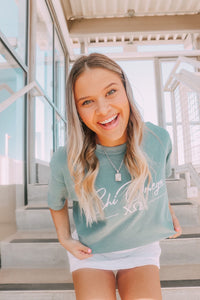 Greek Letters and Script Sorority Tee