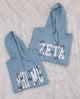 The Keely Sorority Sweatshirt Light Blue