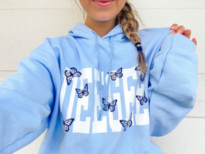 The Keely Sorority Sweatshirt Light Blue