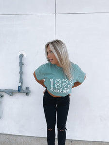Established Year Outlined with Stars Sorority Tee