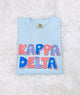 Multi Color Flower Letters Chambray Tee