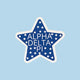 ADPi EXCLUSIVE Dark Blue Star Sticker