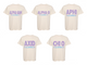 Purple and Blue Stars Alumna Sorority Tee