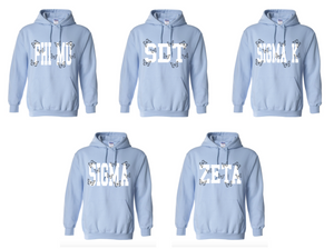 The Keely Sorority Sweatshirt Light Blue