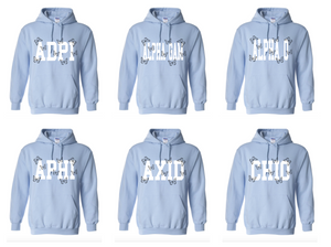 The Keely Sorority Sweatshirt Light Blue