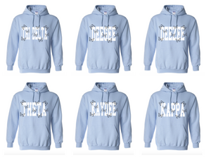 The Keely Sorority Sweatshirt Light Blue