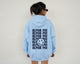 Smile Back Sorority Hooded Sweatshirt Light Blue