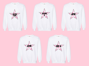 Pink Cowgirl Star Sorority Sweatshirt