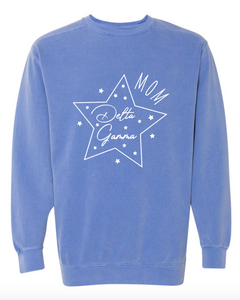 Mom's Script and Stars Sorority Sweatshirt